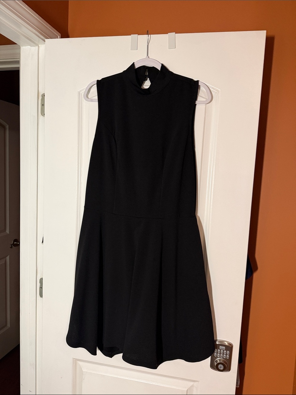 Classic Black Sleeveless Fit & Flare Dress/skort